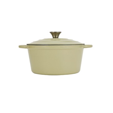 Anko 4L Cast Iron Casserole - Green