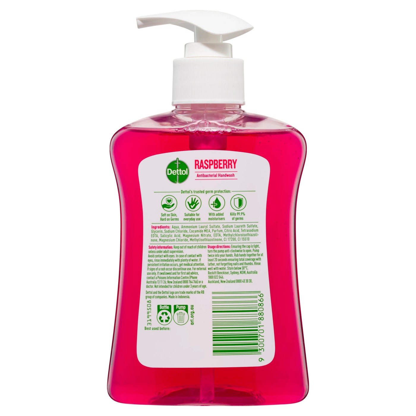 Dettol Liquid Hand Wash, Raspberry Fragrance 2 of 5