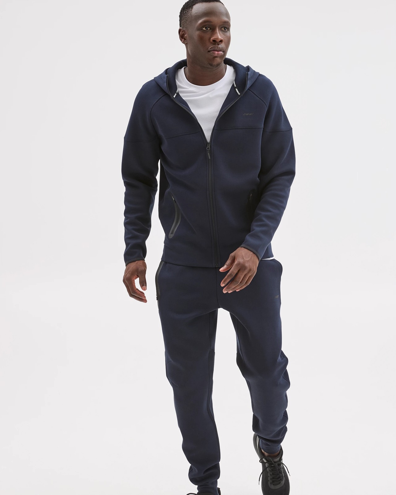 Active Australian Cotton Blend Tech Pullover Hoodie - Navy 3 of 5