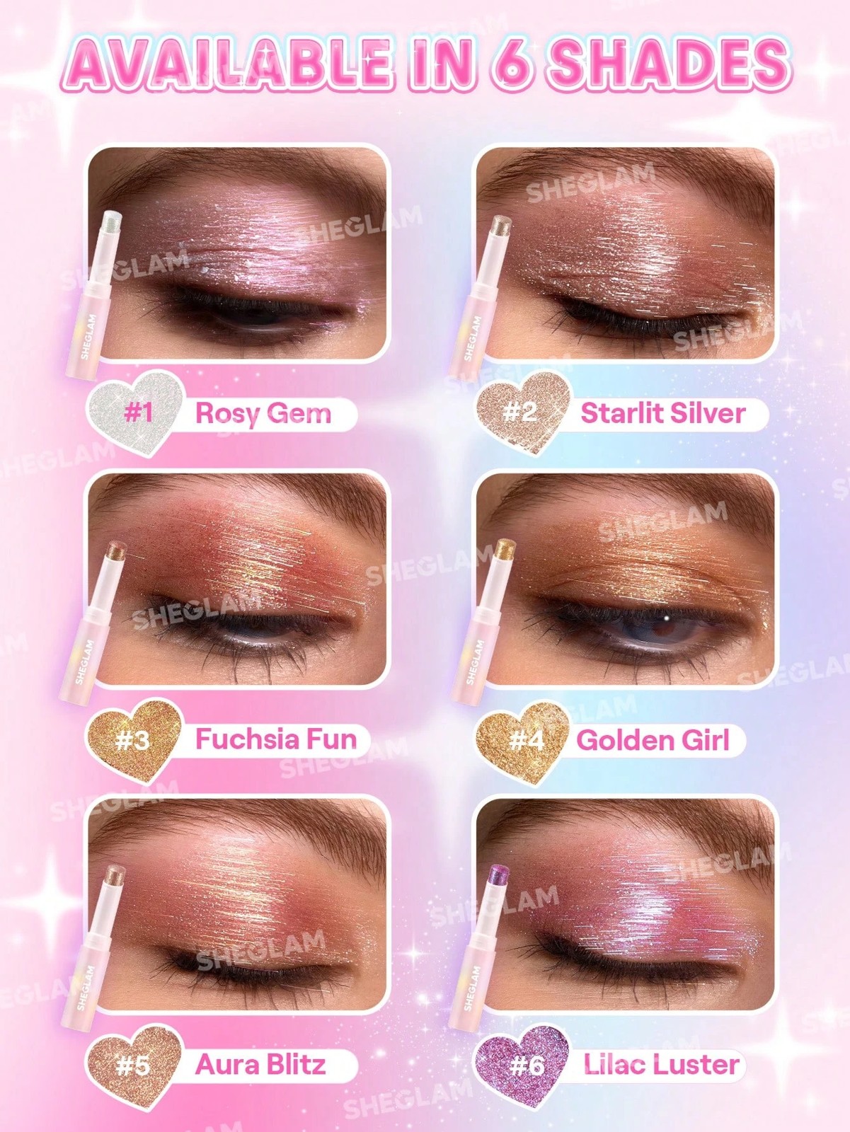 SHEGLAM Crystal Jelly Glaze Stick - Aura Blitz 5 of 6