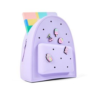 Mini Backpack with Charms, Purple - Anko