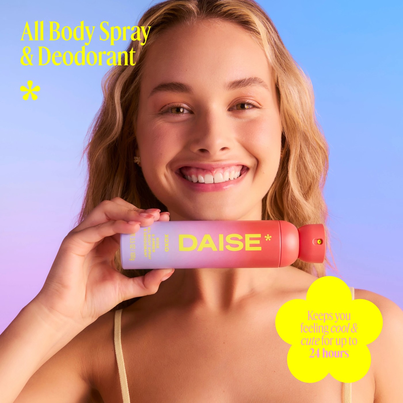 DAISE XOXO All Body Spray & Deodorant 120ml - Rose & Amber 3 of 6