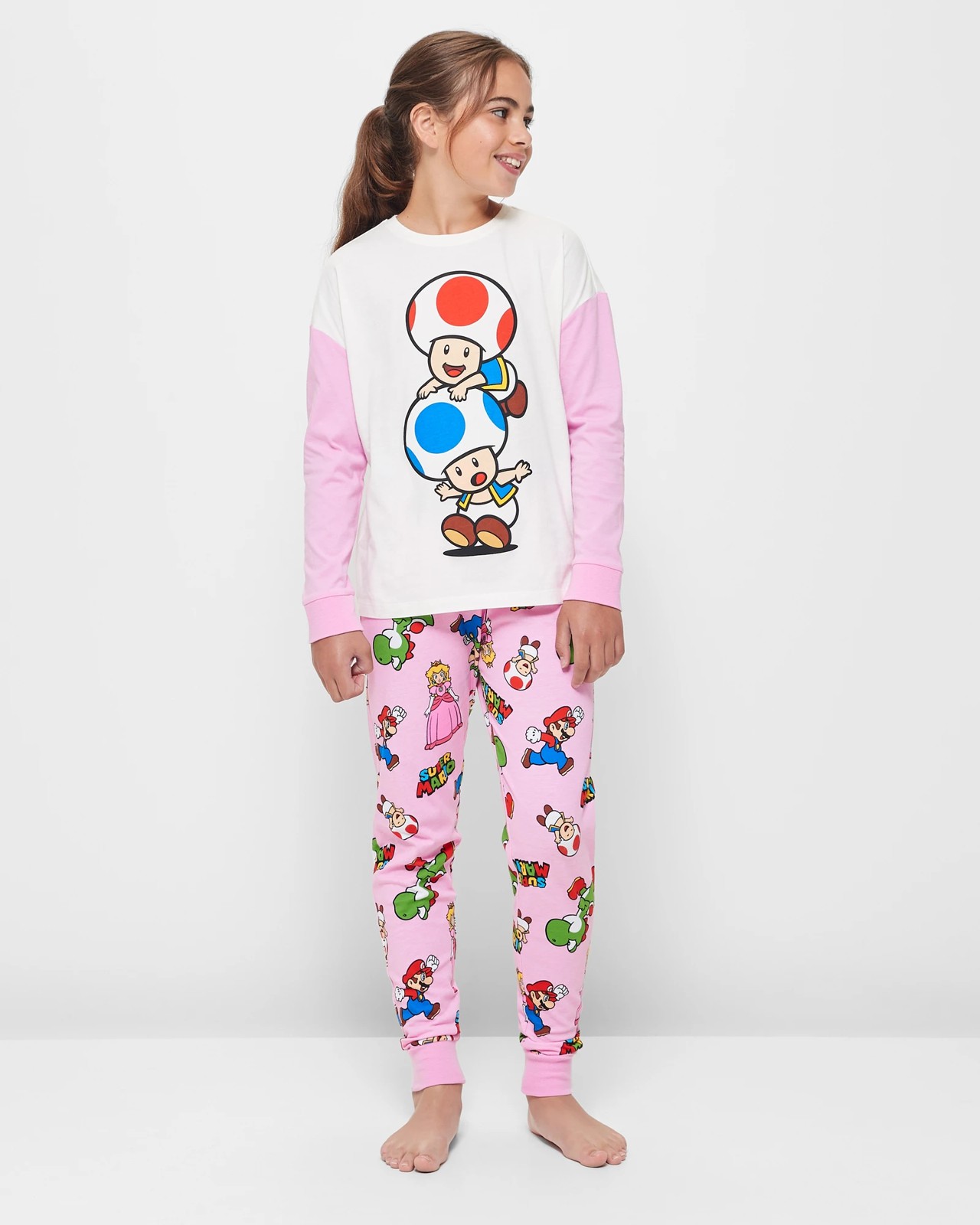 Family Matching Girls Youth Super Mario Cotton Pyjama Set Target Australia