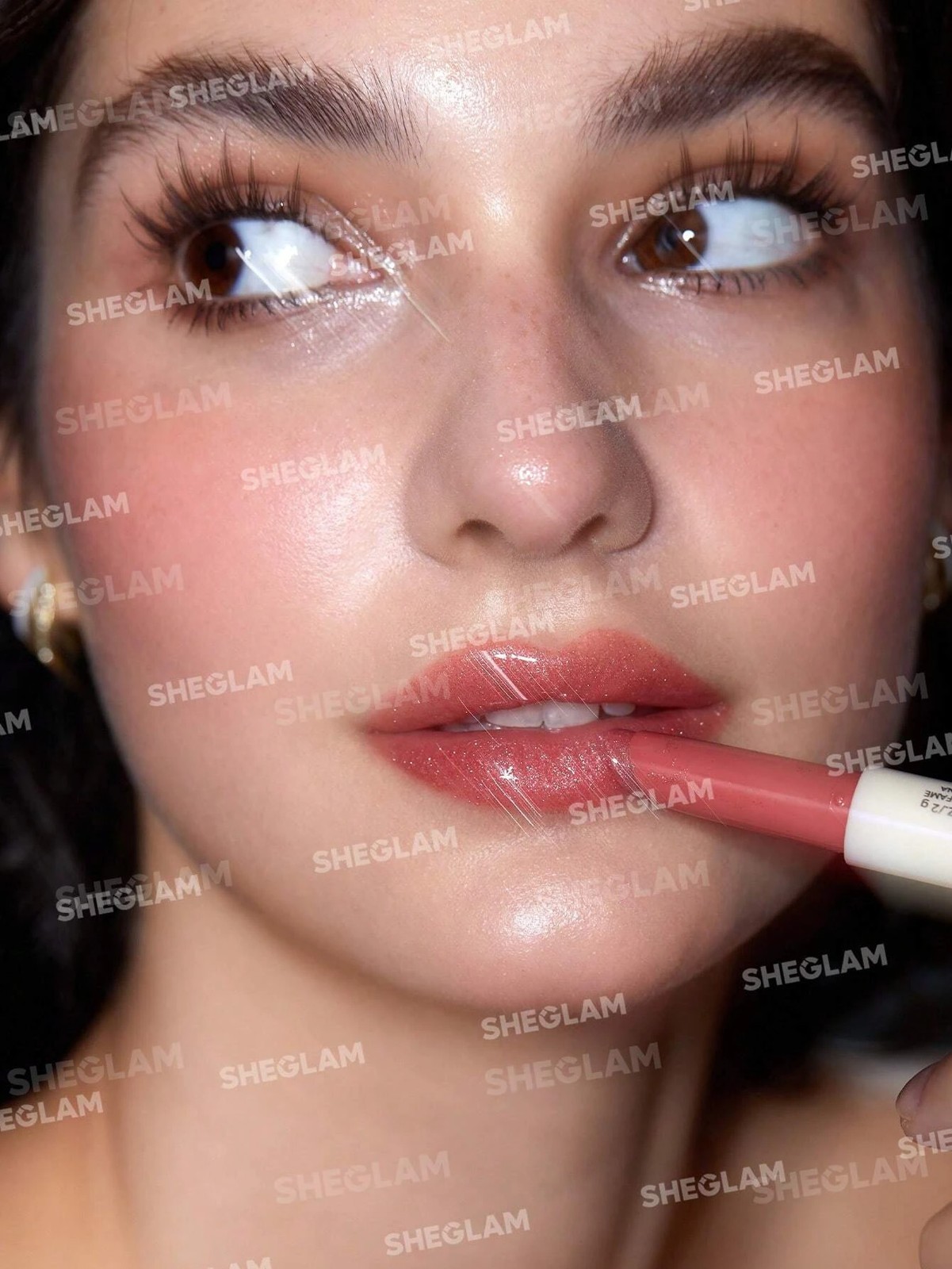 SHEGLAM Pout-Perfect Shimmer Lip Plumper - Pink Flamingo 3 of 5