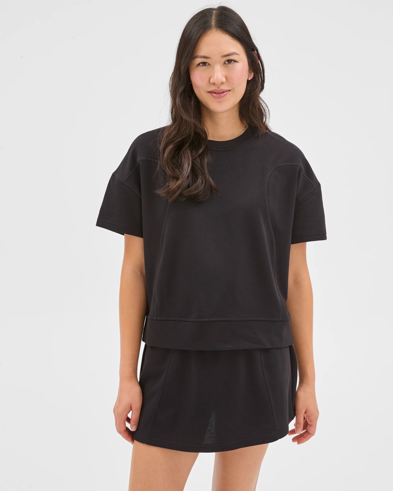 Active Australian Cotton Blend Knit T-Shirt - Black 4 of 5