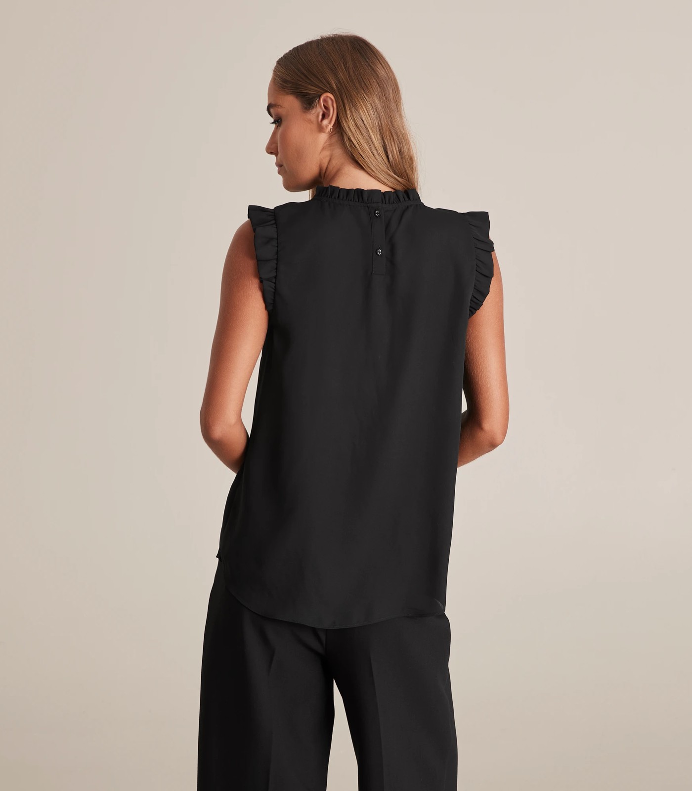 Preview Ruffle Neck Tank Top 4 of 6