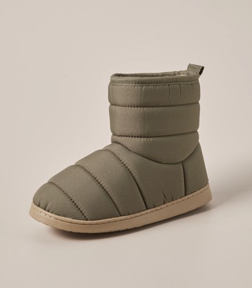 Youth Quilted Slipper Boots