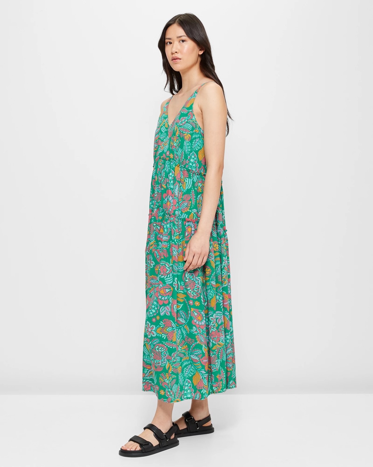 Sleeveless V-Neck Maxi Dress | Target Australia