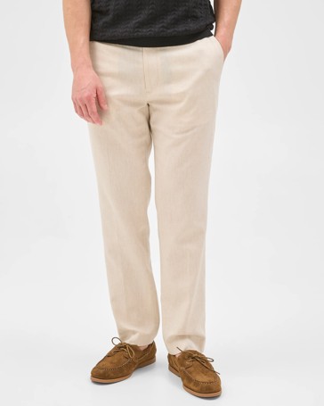 Preview Linen Blend Tailored Suit Trousers