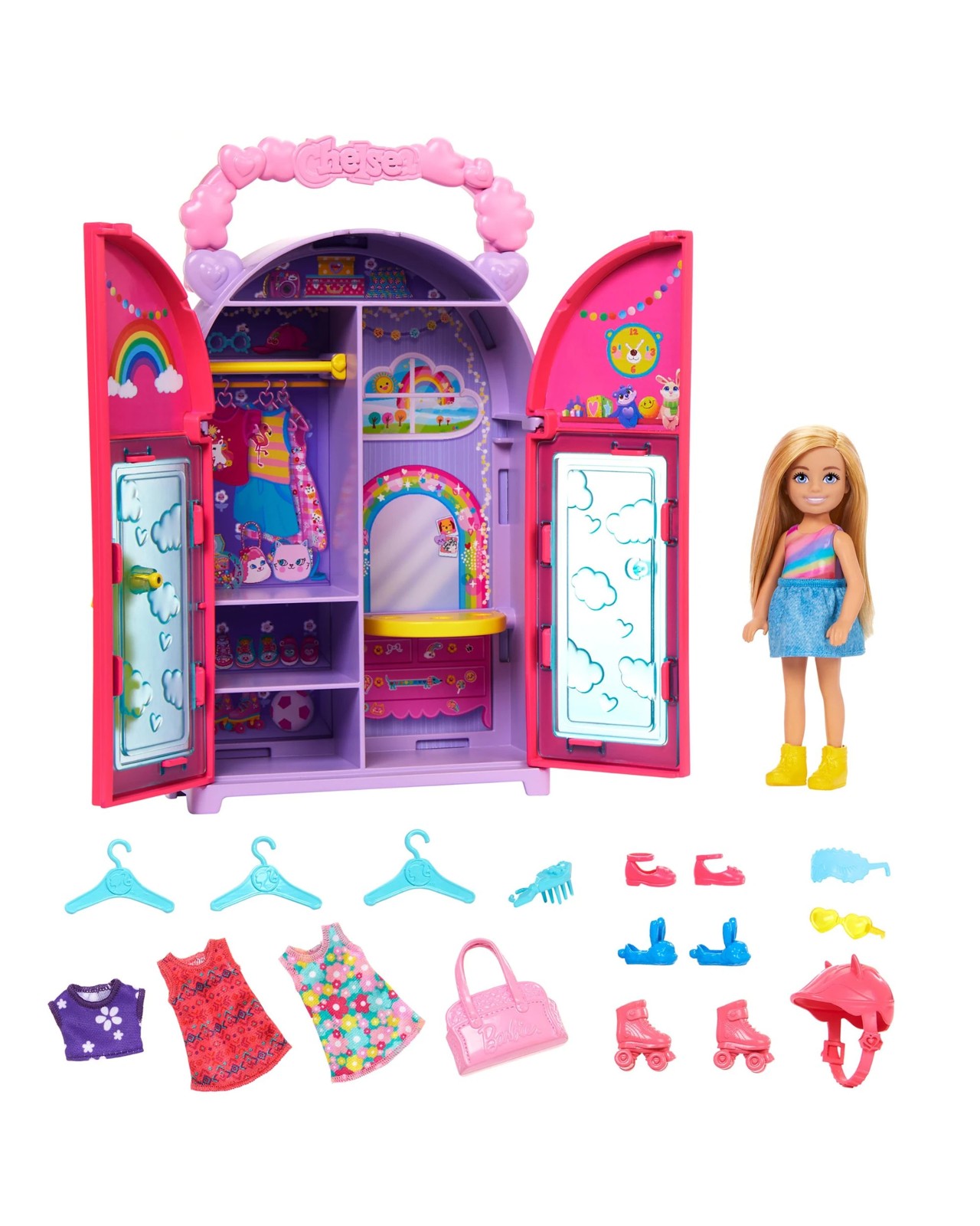 Barbie Chelsea Doll & Closet Toy Playset with Clothes & Accessories 4 of 5