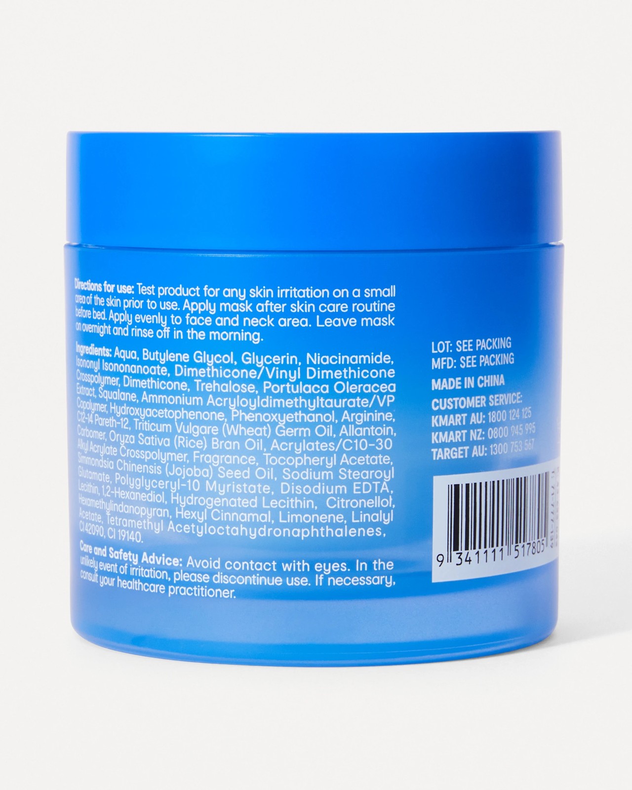 OXX Skincare Hydrating Water Sleep Mask 60ml - Squalane 3 of 3