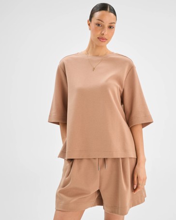 Australian Cotton Blend Oversized T-Shirt