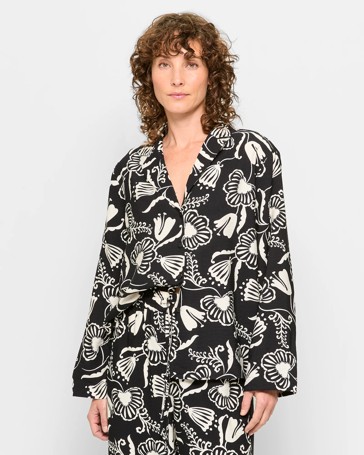 Long Sleeve Print Shirt