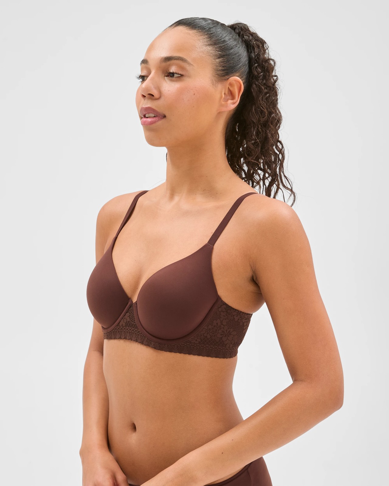 Soft Comfort Underwire T-Shirt Bra - Dark Oak 3 of 5