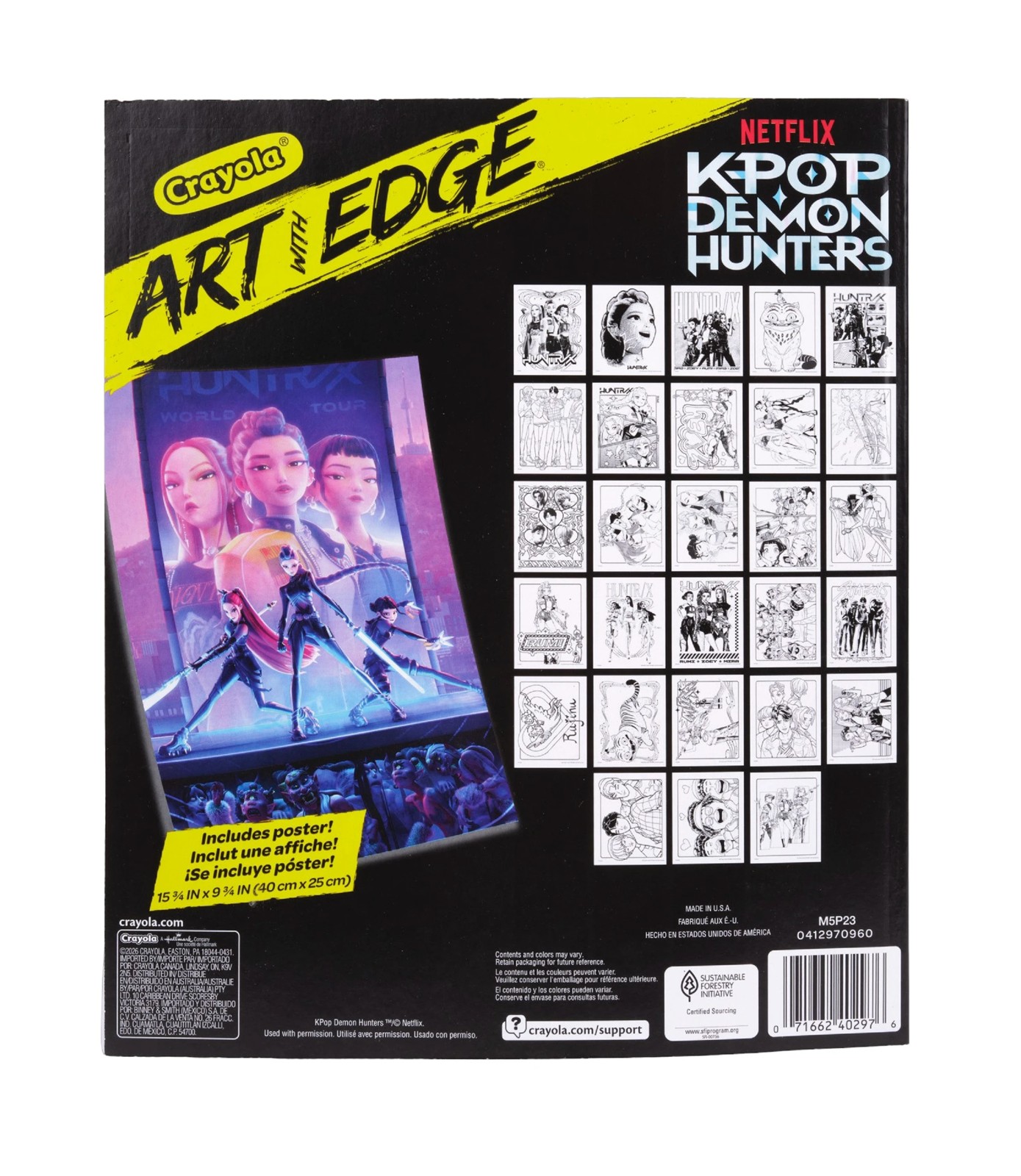 KPop Demon Hunters Art with Edge Coloring Book 3 of 5