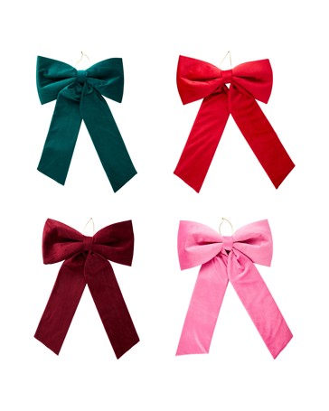 Anko Large Velvet Bow - Assorted