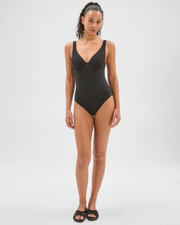 Shape Your Body V-Neck Underwire One Piece Bathers