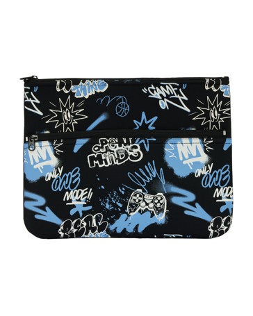 Anko Twin Zip Pencil Case - Gamer