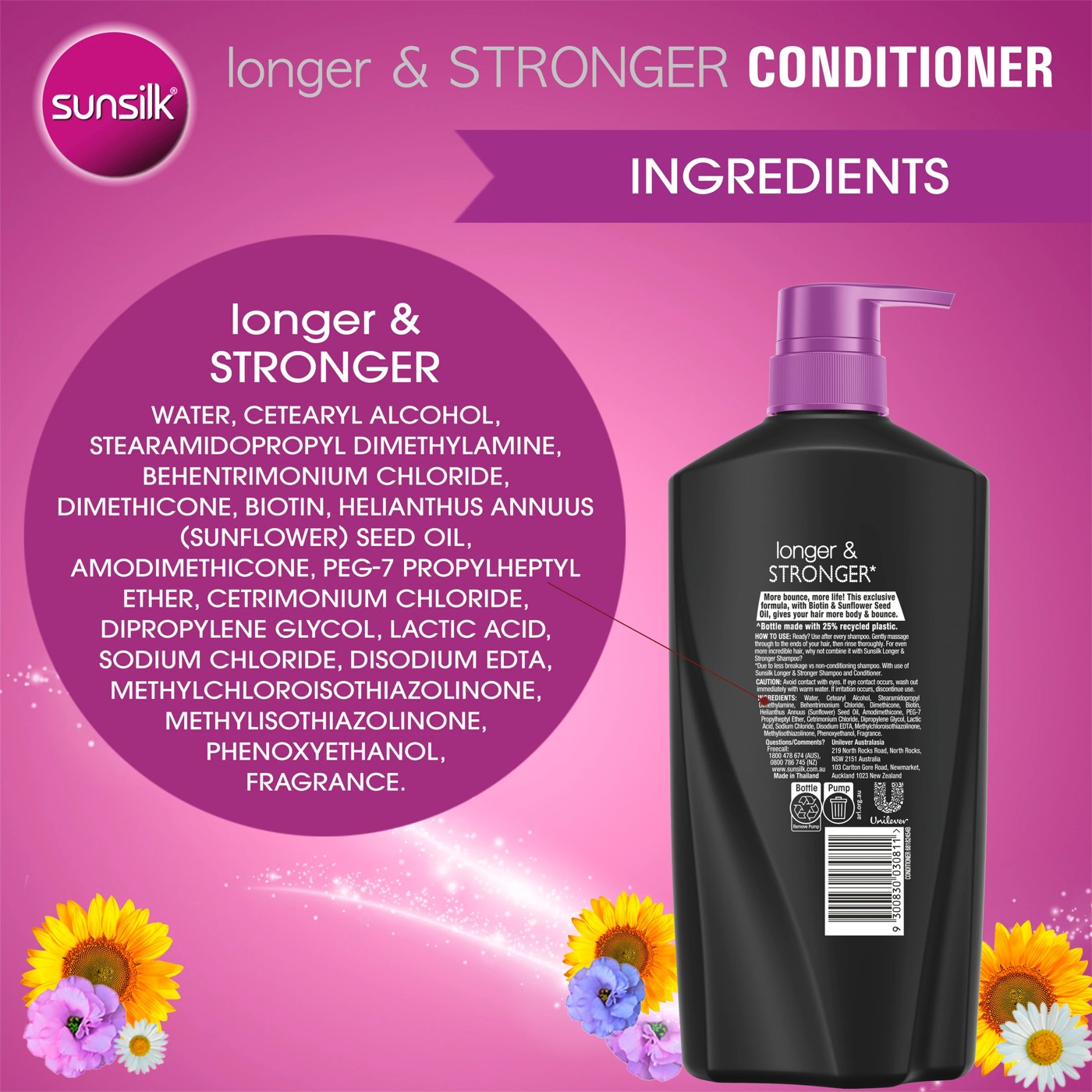 Sunsilk Co-Creations Longer & Stronger Conditioner 700ml 4 of 5